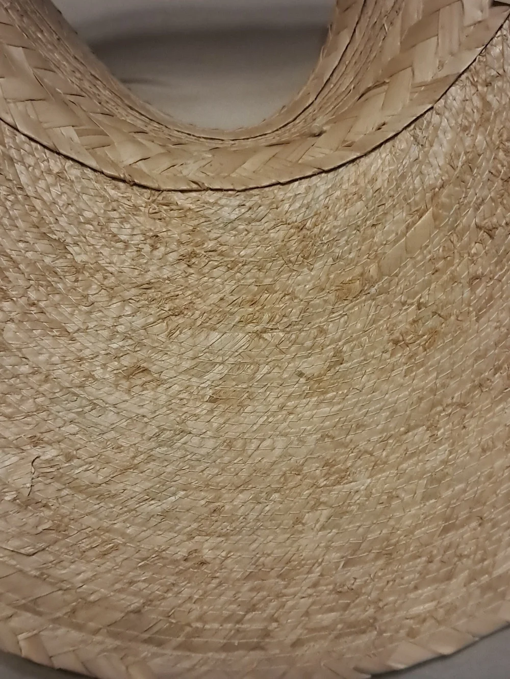 Mar del Aqua Natural Straw Sun Visor Hat Poolside Beach Cruise Resortwear Vacay